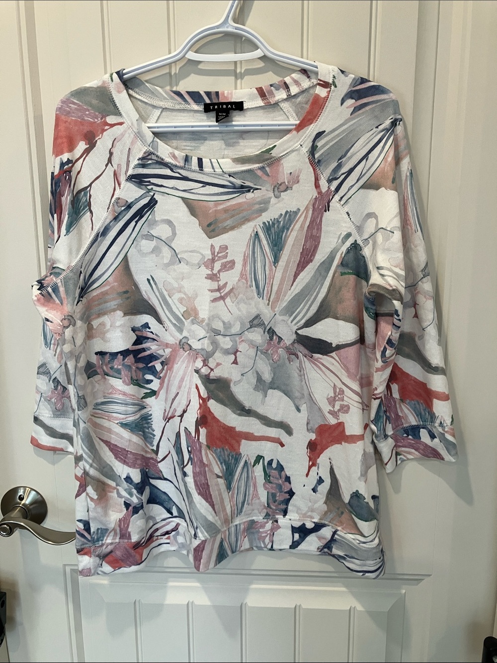 TRIBAL Longer Tee BLUSH PRINT L